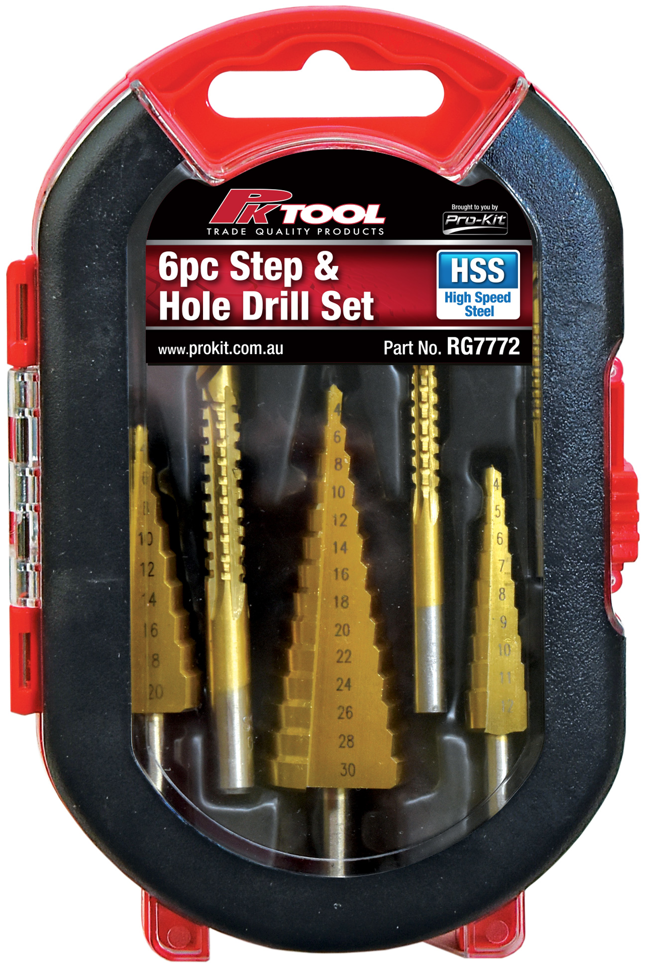 6pc Step & Hole Drill Set