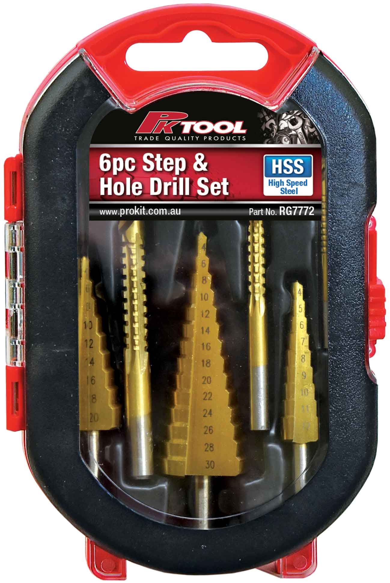 6pc Step & Hole Drill Set