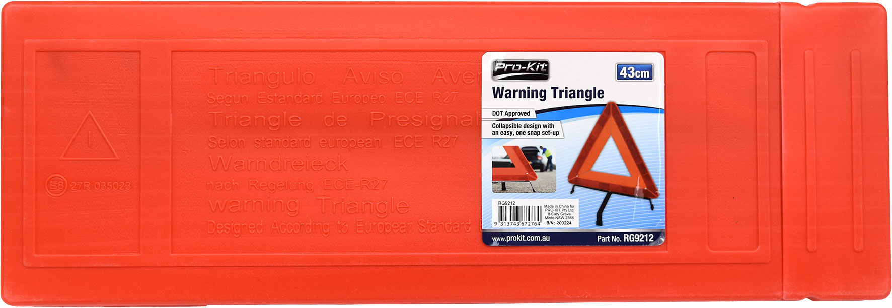 43cm Warning Triangle