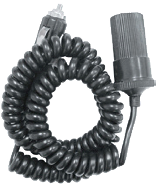 12/24V Single Lighter Socket With Coiled Lead 5amp
