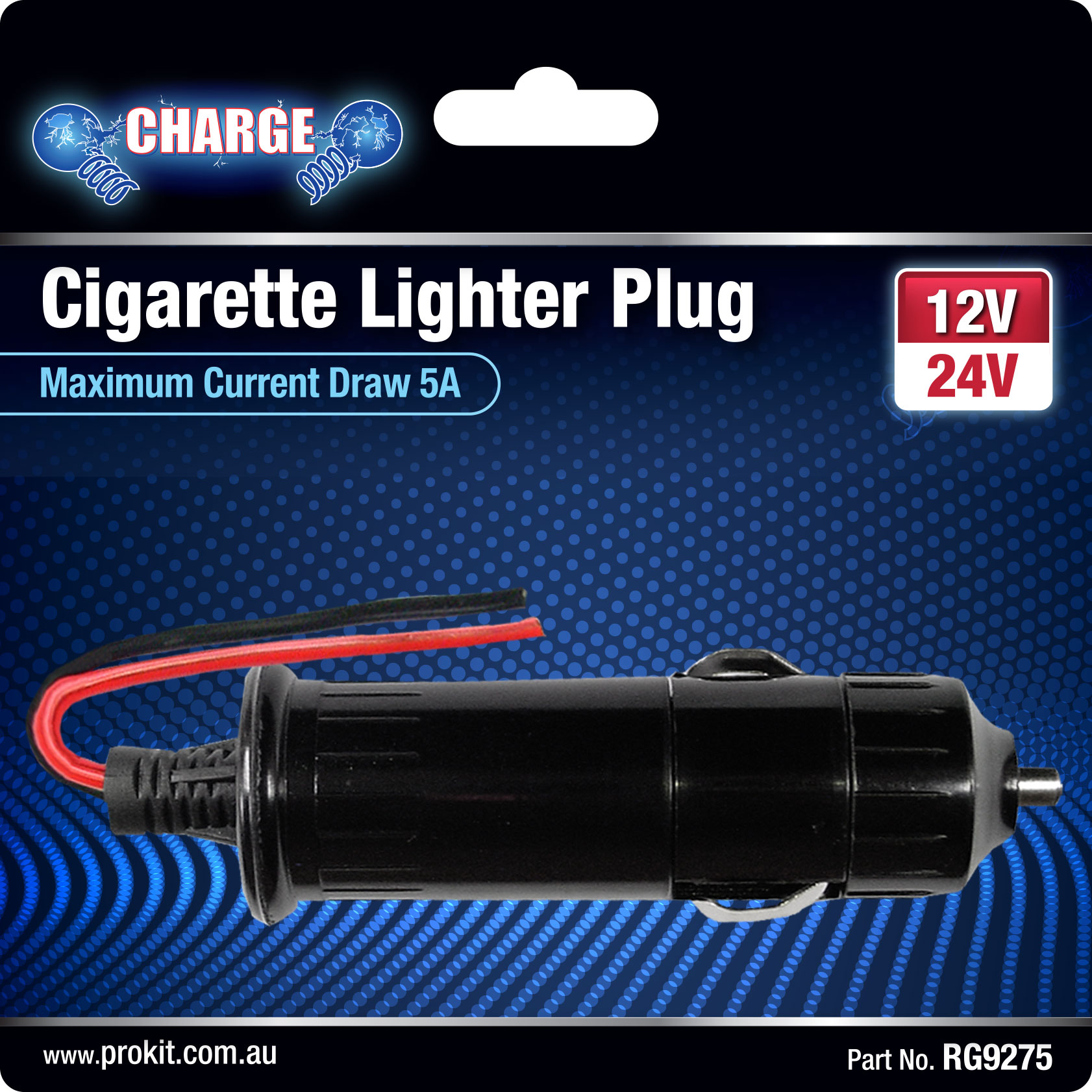 Replacement Lighter Adaptor Plug without Power Cord 5amp