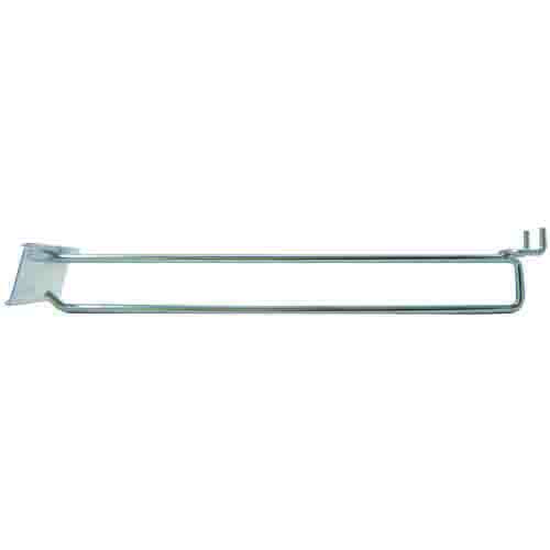 250mm SINGLE HEAVY DUTY DISPLAY HOOK with 75mm PRICE TAG HOLDER