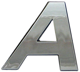 10pc Decorative 3D Raised Letter A