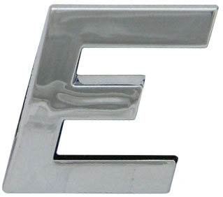 10pc Decorative 3D Raised Letter E