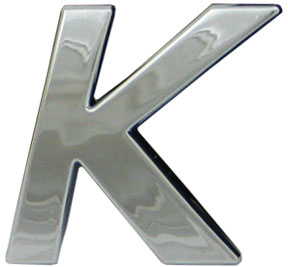 10pc Decorative 3D Raised Letter K