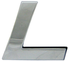 10pc Decorative 3D Raised Letter L