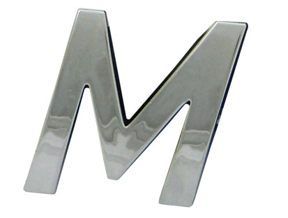 10pc Decorative 3D Raised Letter M