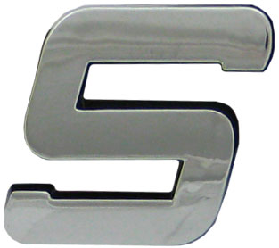 10pc Decorative 3D Raised Letter S