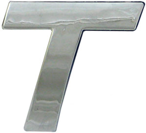 10pc Decorative 3D Raised Letter T