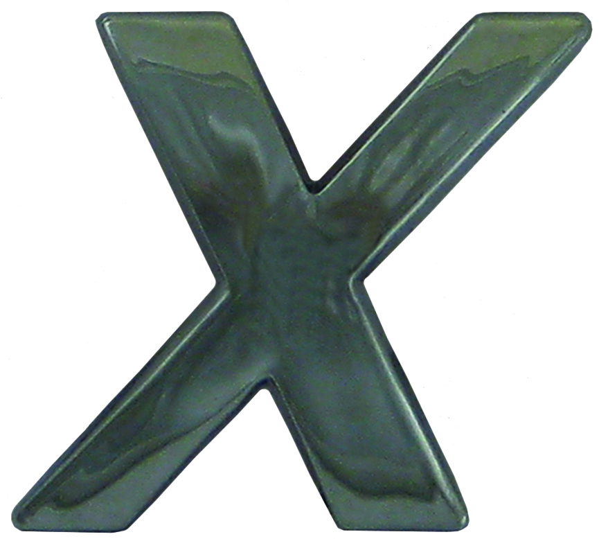 10pc Decorative 3D Raised Letter X