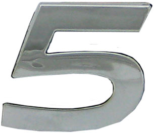 DECORATIVE NUMBER 5 PKT 10