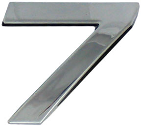 DECORATIVE NUMBER 7 PKT 10