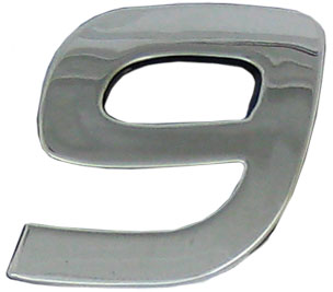 DECORATIVE NUMBER 9 PKT 10