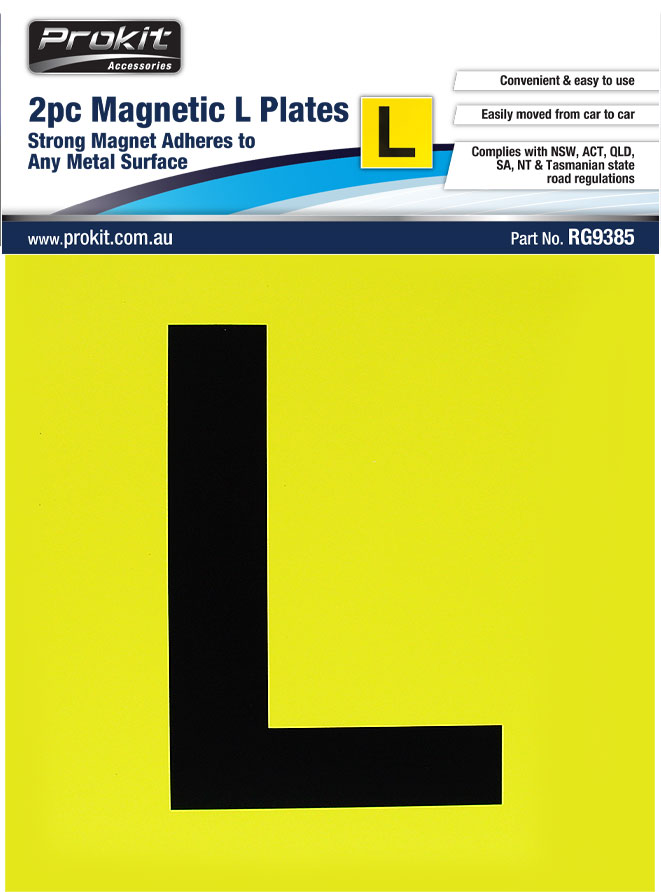 2pc Magnetic L Plates – Usable in all states