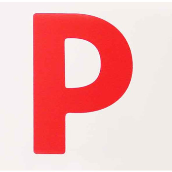2pc Red Magnetic P Plates - Usable in NSW, ACT, QLD, TAS, SA & NT