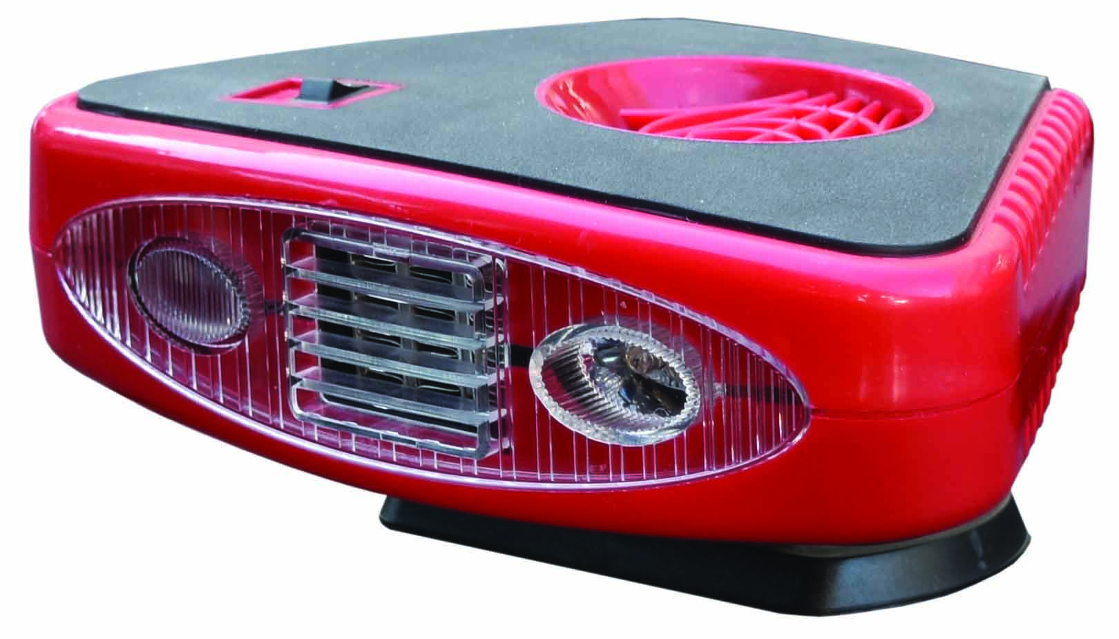 3-in-1 Heater Fan & Window Defroster with LED Torch