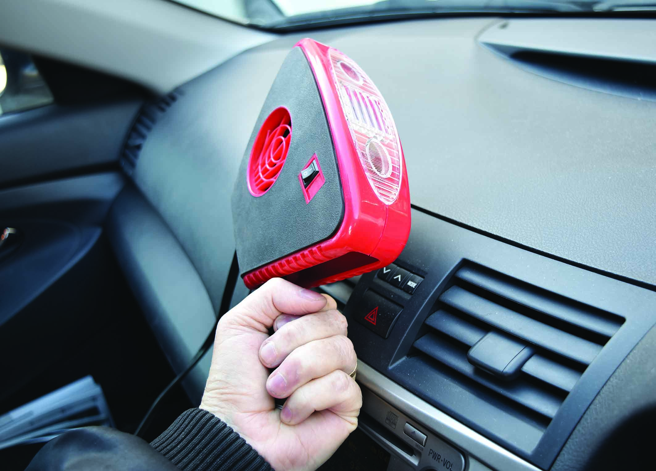 3-in-1 Heater Fan & Window Defroster with LED Torch