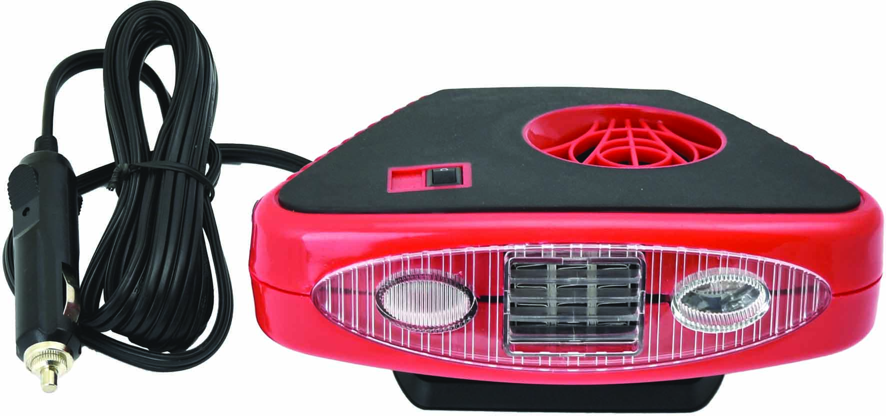 3-in-1 Heater Fan & Window Defroster with LED Torch