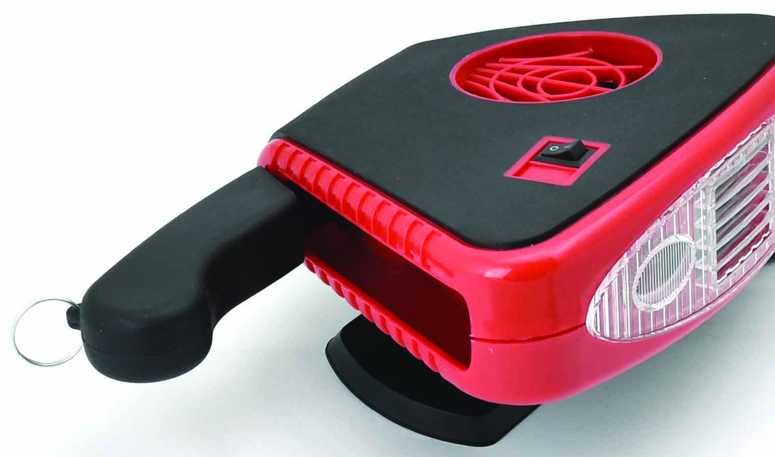 3-in-1 Heater Fan & Window Defroster with LED Torch