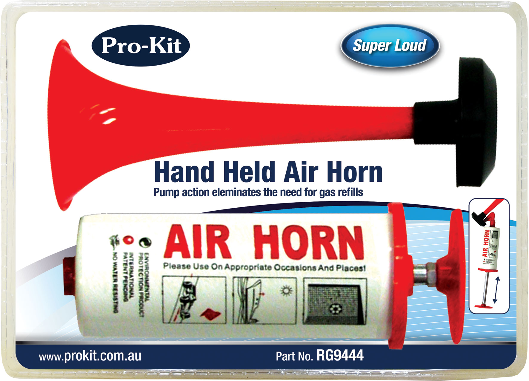 Air Horn Hand Held Push Pump