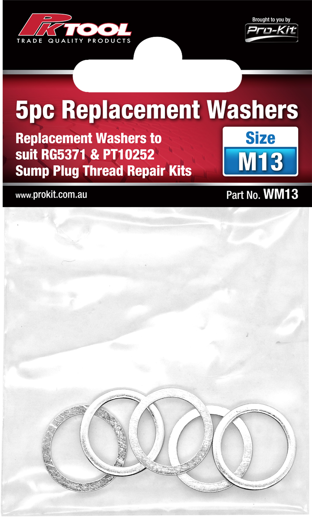 5pc Replacement Washers M13