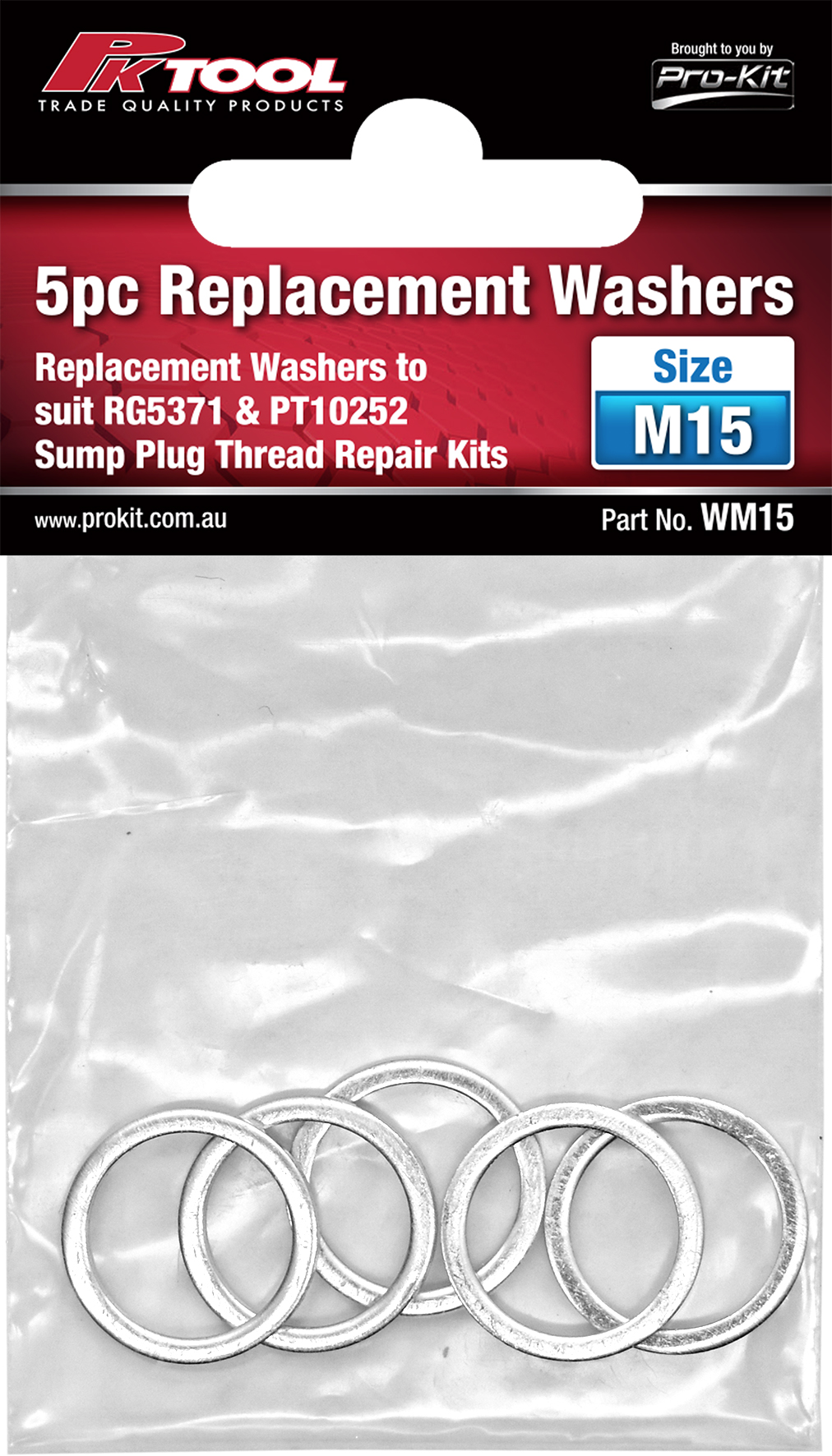 5pc Replacement Washers M15