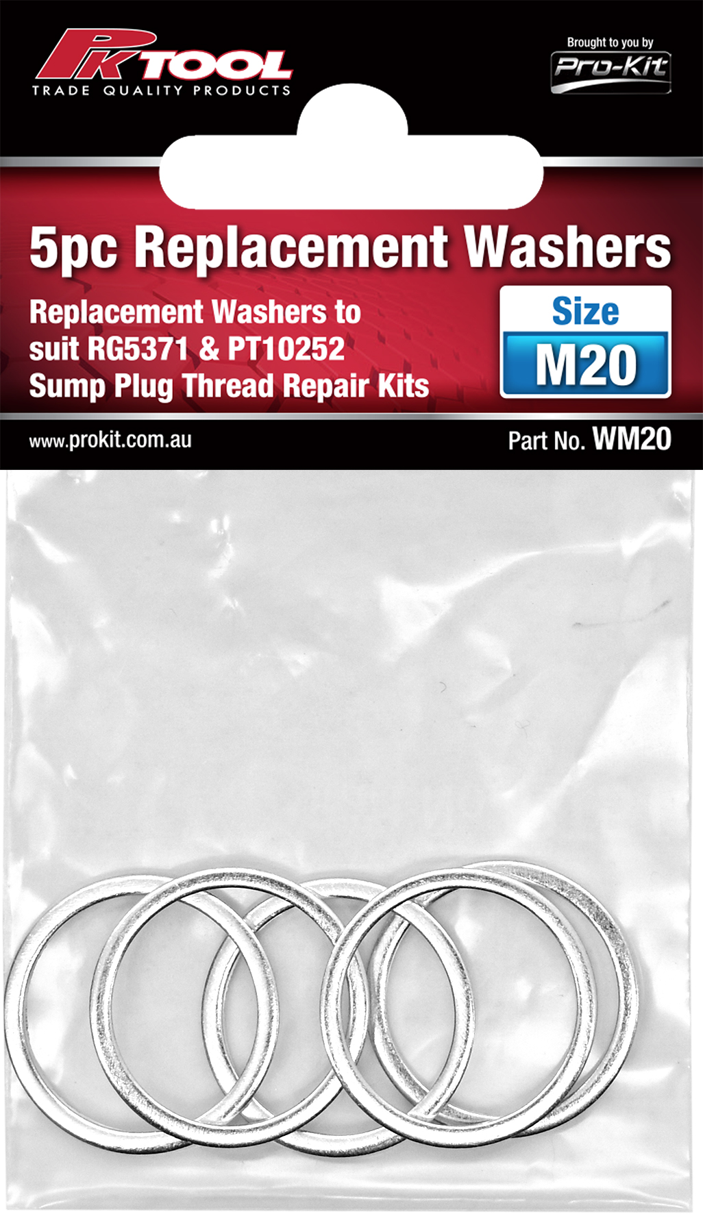 5pc Replacement Washers M20