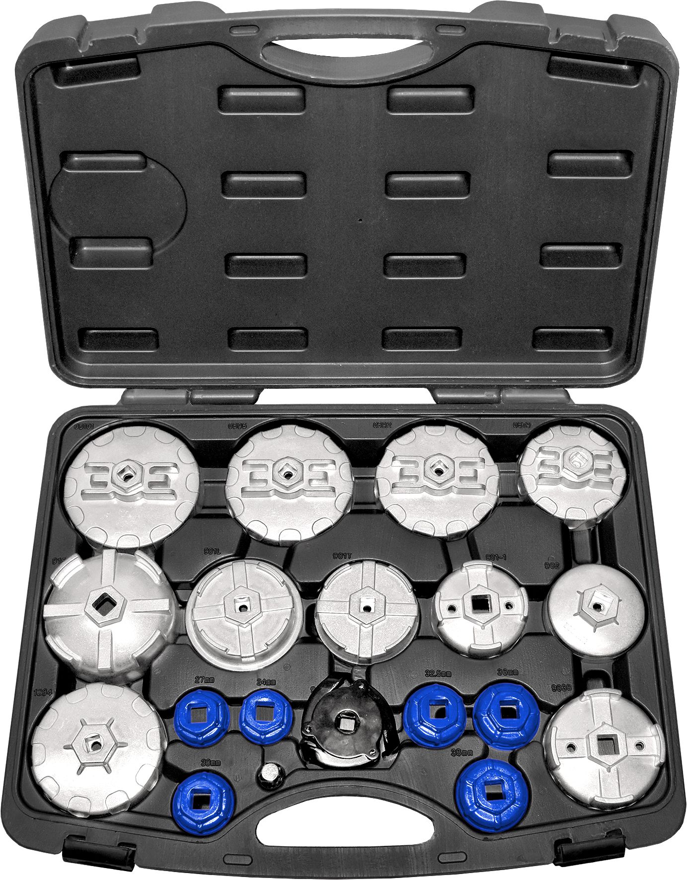 19pc Oil Filter Cartridge Nut Removal Kit