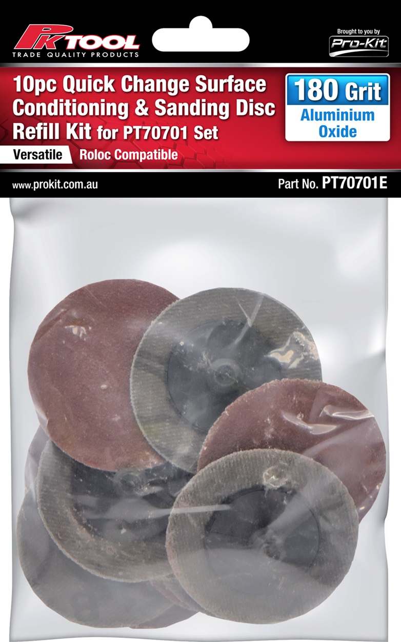 10pc 180 Grit Aluminium Oxide Sanding Discs