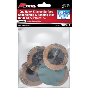 10pc 60 Grit Zirconium Oxide Sanding Discs