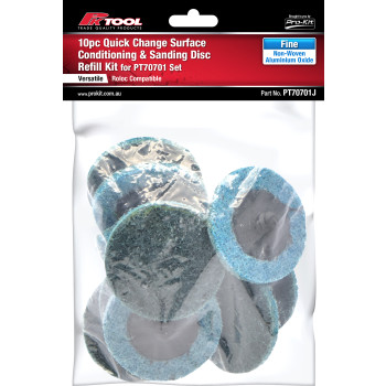 10pc Fine Non-Woven Aluminium Oxide Sanding Discs