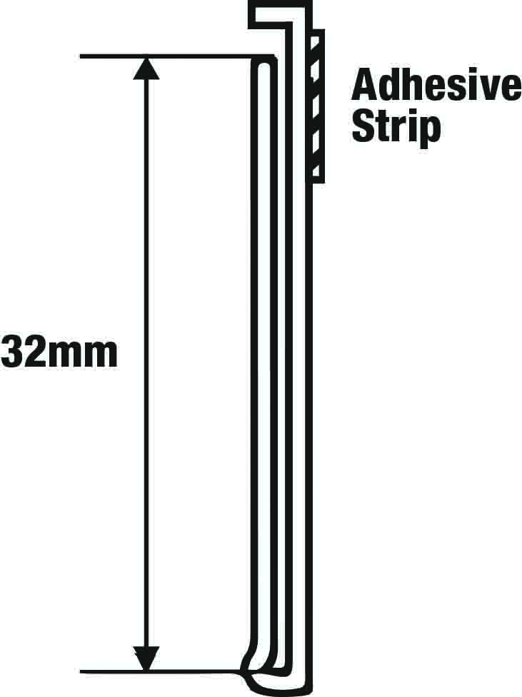1pc 120 x 3.2cm Self-Adhesive Data Strip