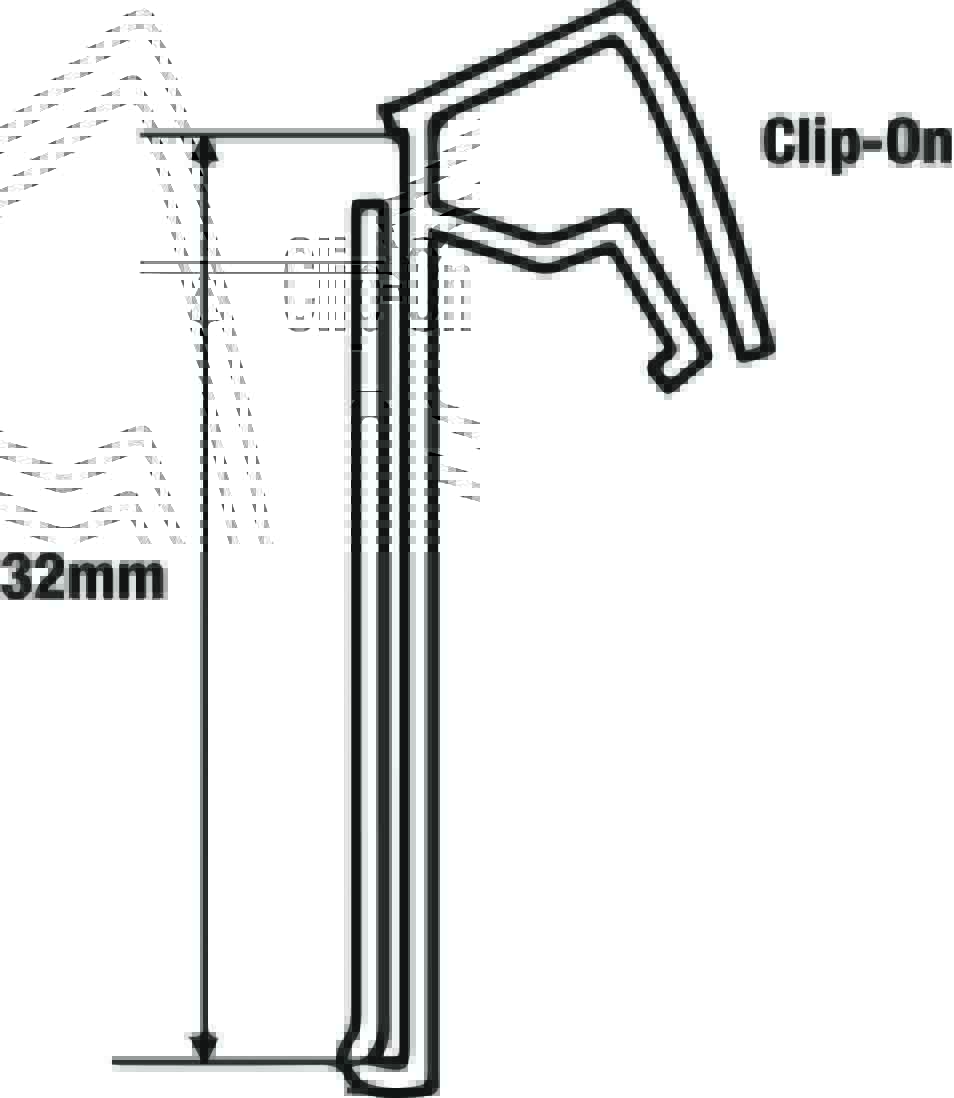 12pc 90 x 3.2cm Clip-On Data Strip
