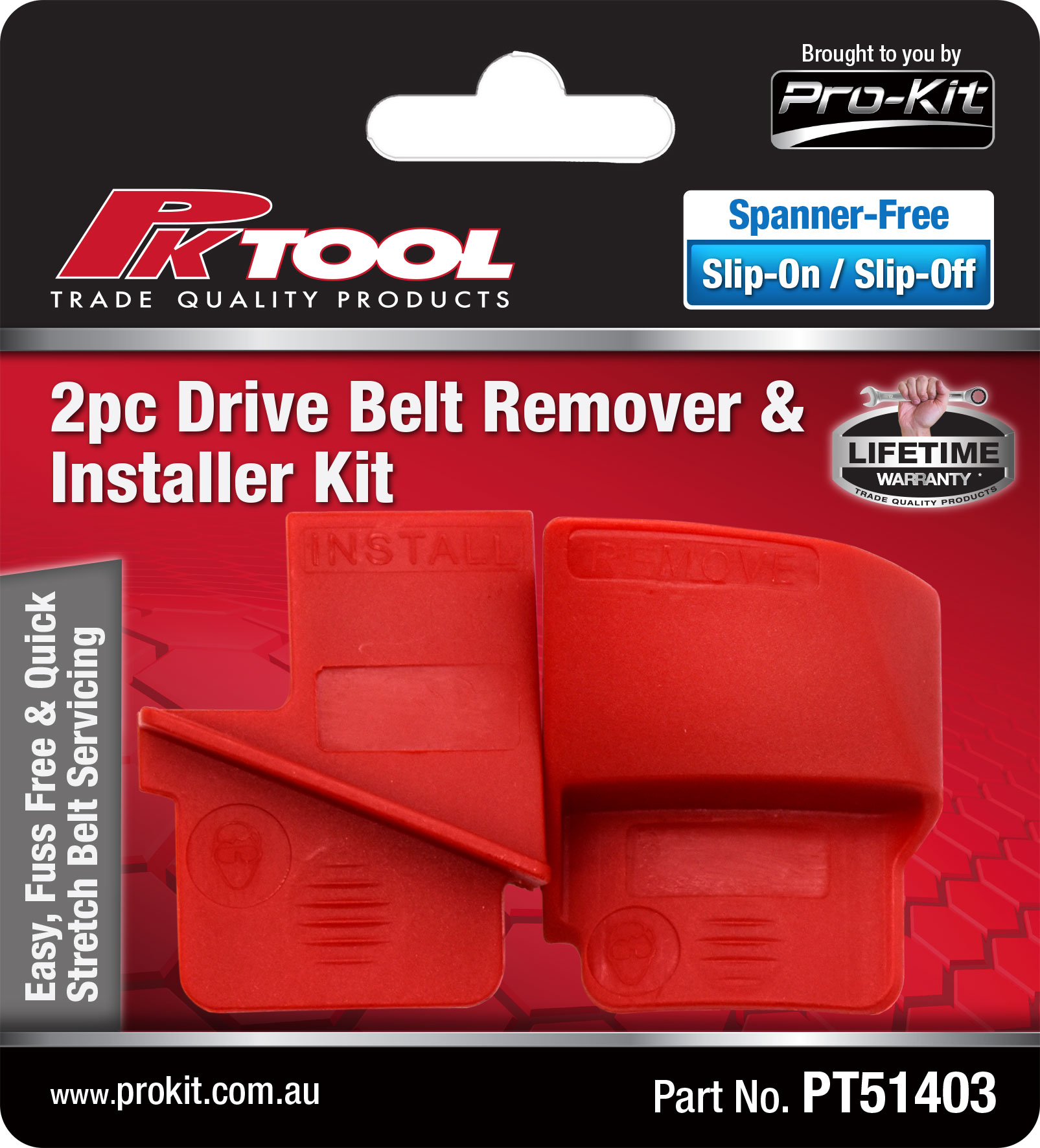 2pc Drive Belt Remover & Installer Kit