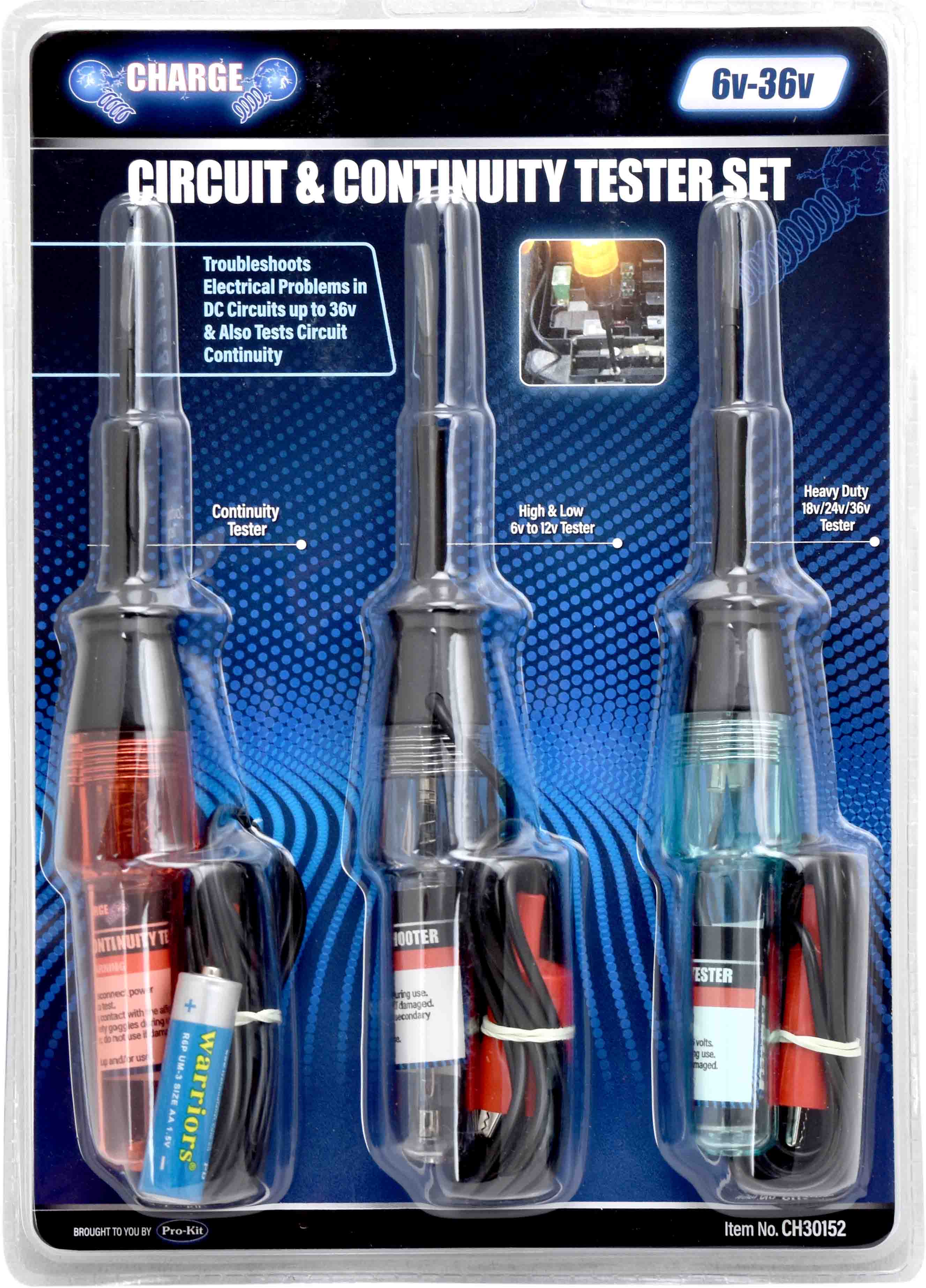 6-36V Circuit & Continuity Tester Set
