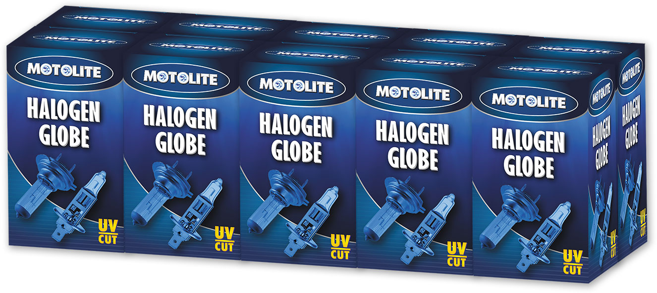 Pack of 10 12V H3 Halogen Globe 55W