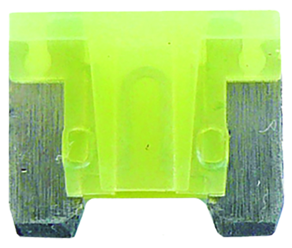 1pc Yellow Low Profile Blade Fuse 20amp