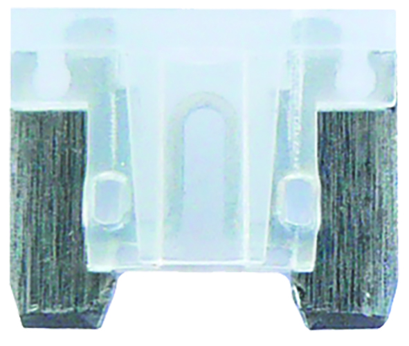 10pc Clear Low Profile Blade Fuse 25amp