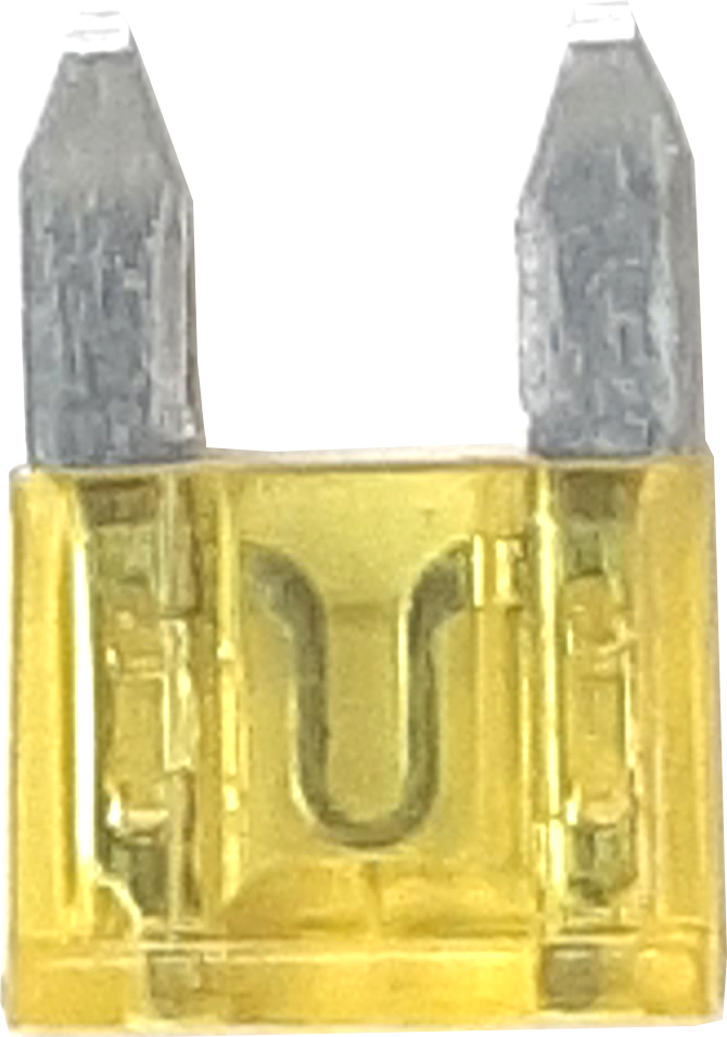 1pc Yellow Mini Blade Fuse 20amp