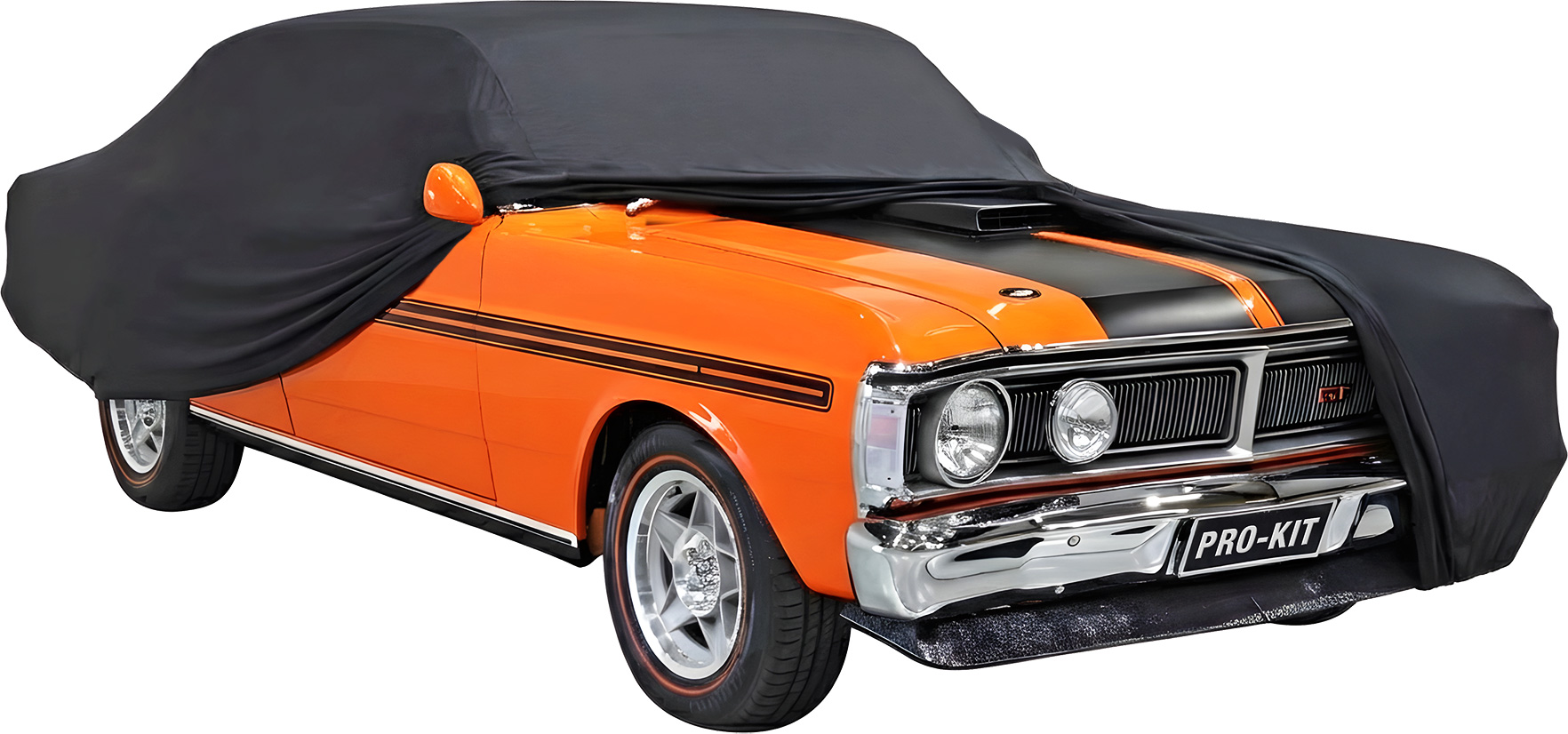 Large Premium Indoor Classic Black Show Car Cover
