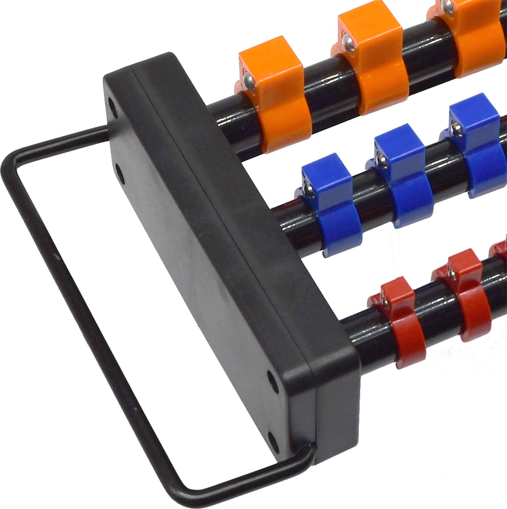 Aluminium Triple Rail Socket Holder