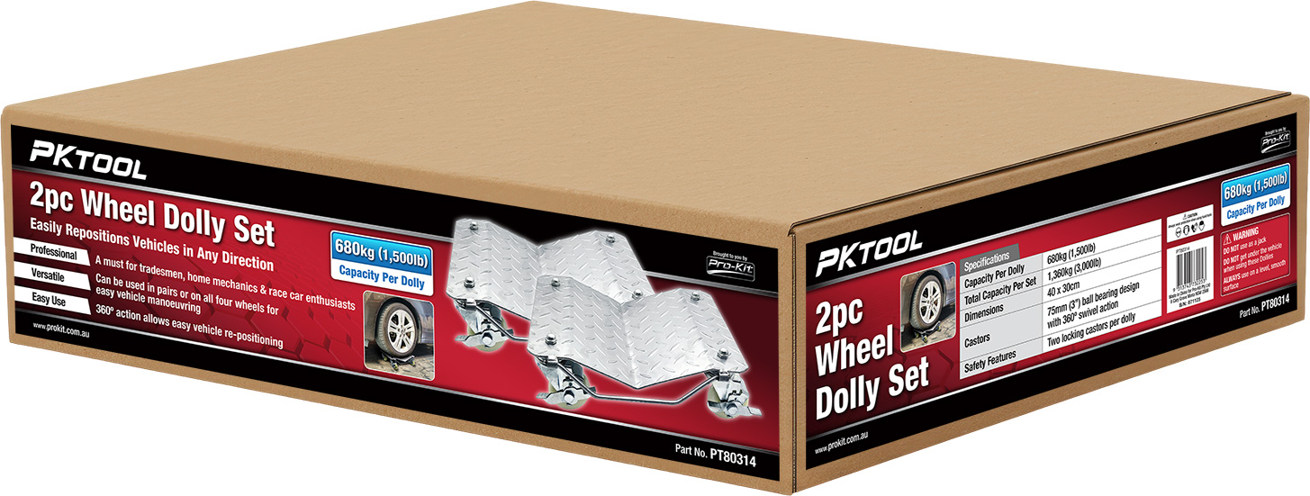 2pc Wheel Dolly Set