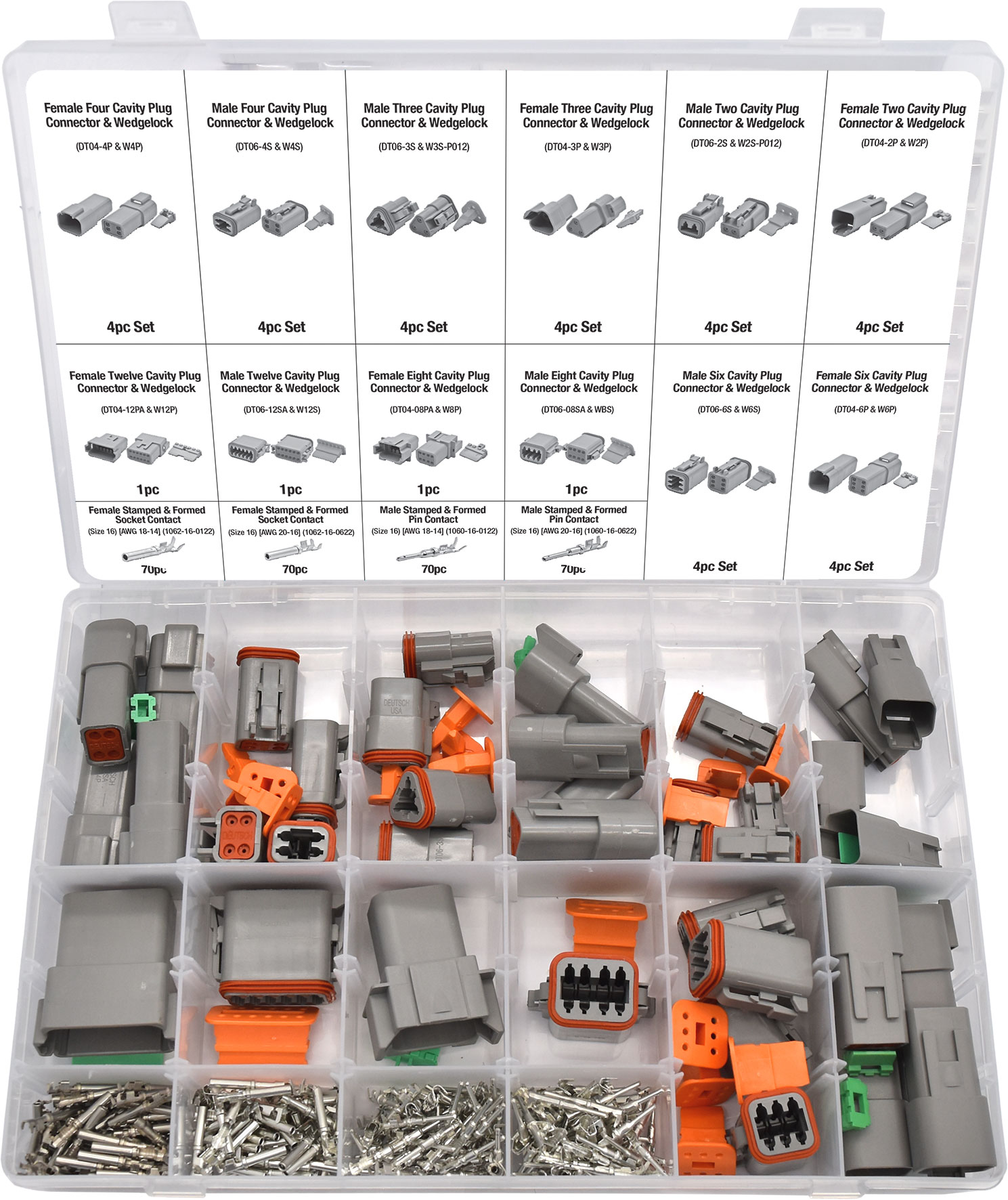 330pc Deutsch DT Style Connector Kit