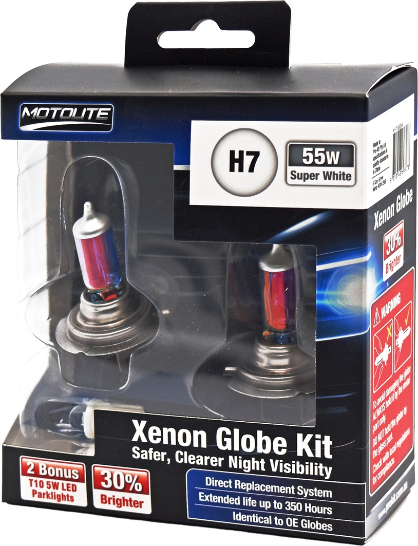 H7 Super White Xenon Globe Kit 55W