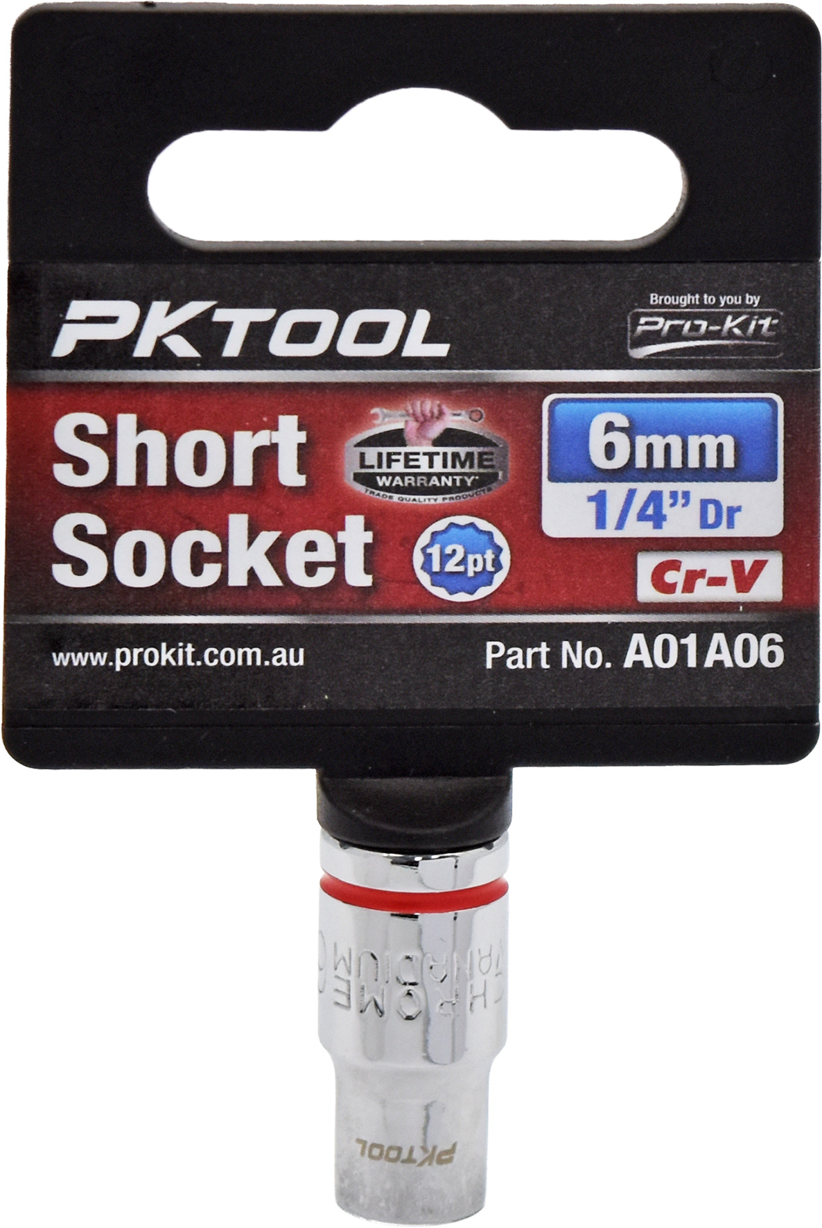 6mm 1/4″ Dr Short Socket 12pt