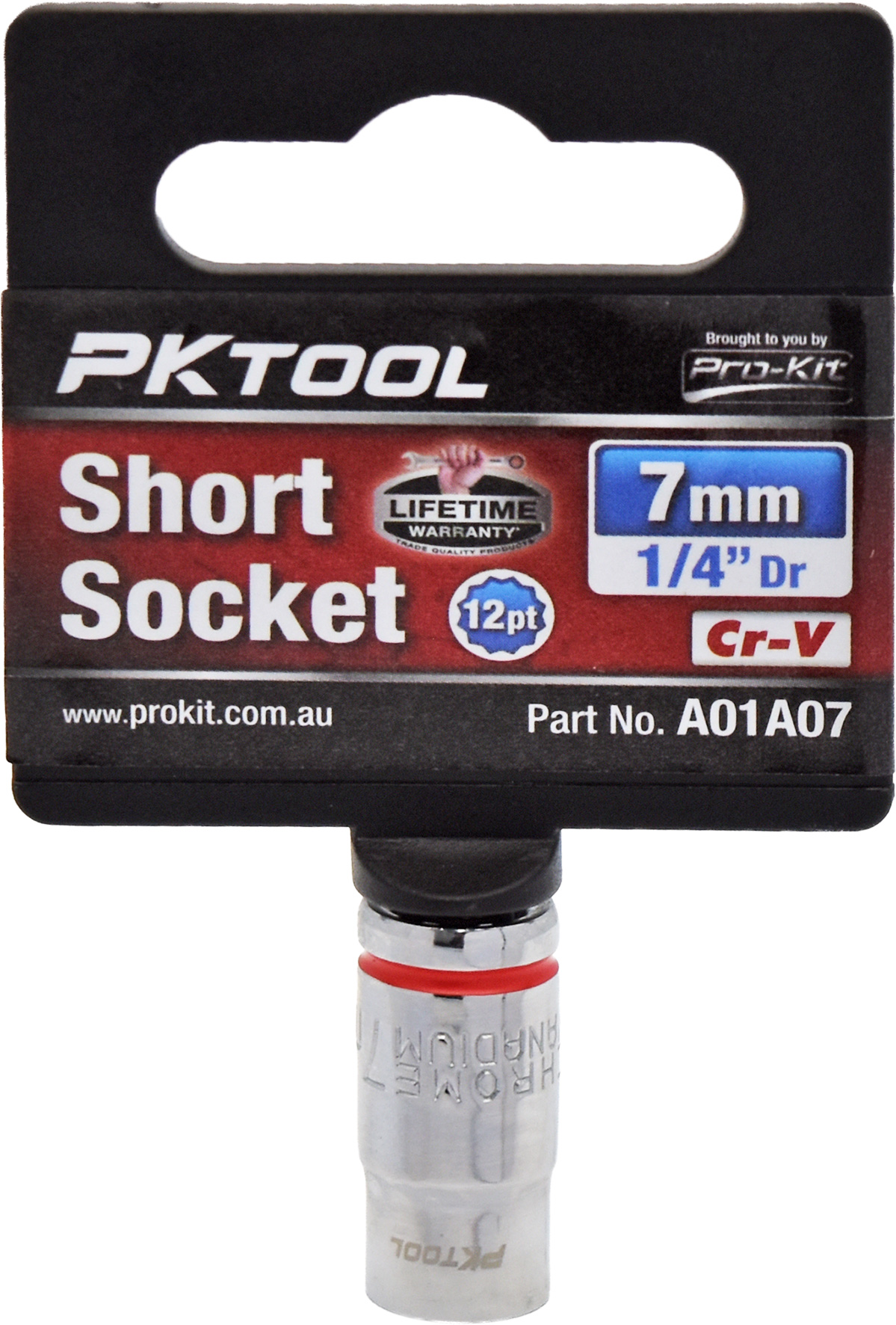 7mm 1/4″ Dr Short Socket 12pt
