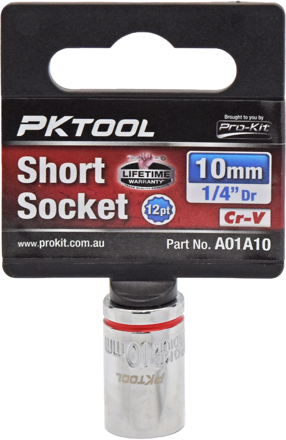 10mm 1/4″ Dr Short Socket 12pt
