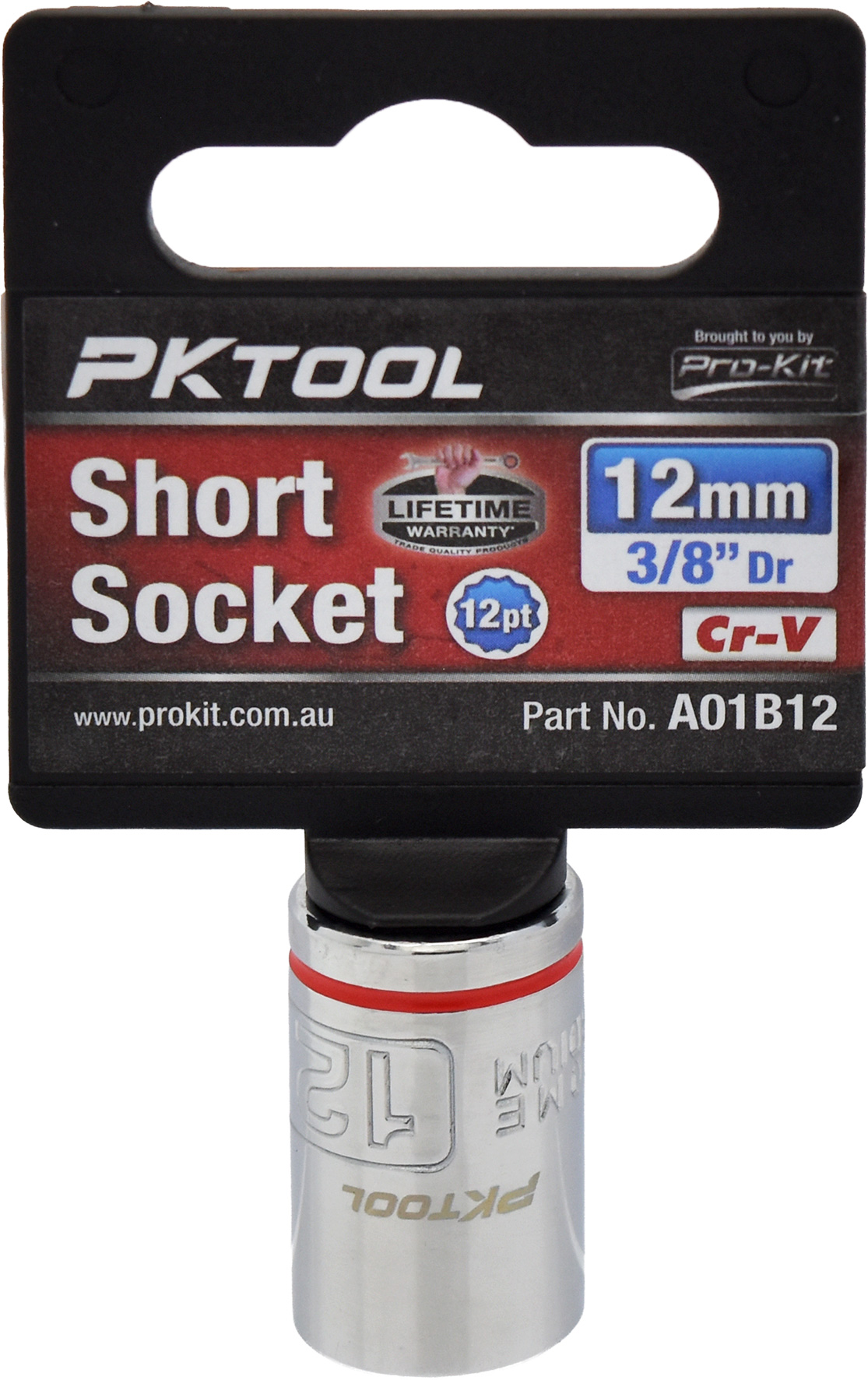 12mm 3/8″ Dr Short Socket 12pt