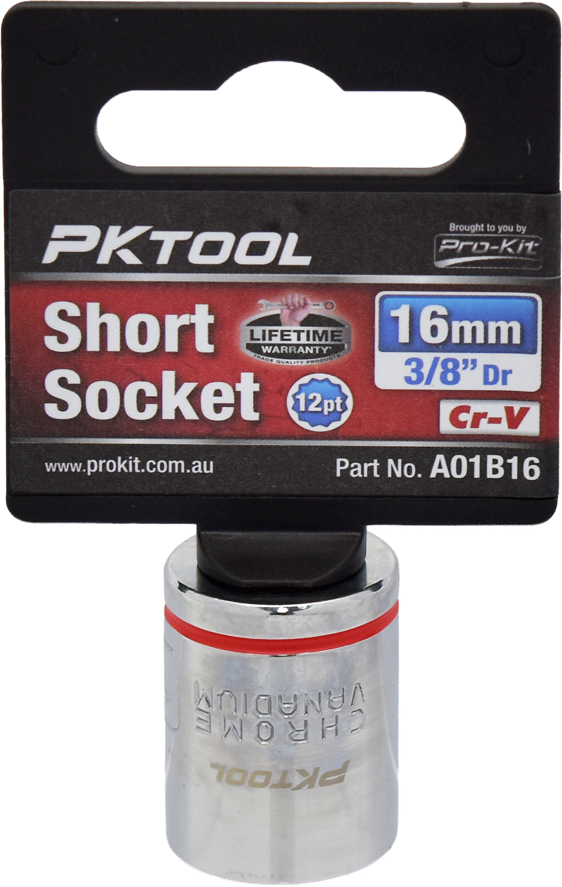 16mm 3/8″ Dr Short Socket 12pt
