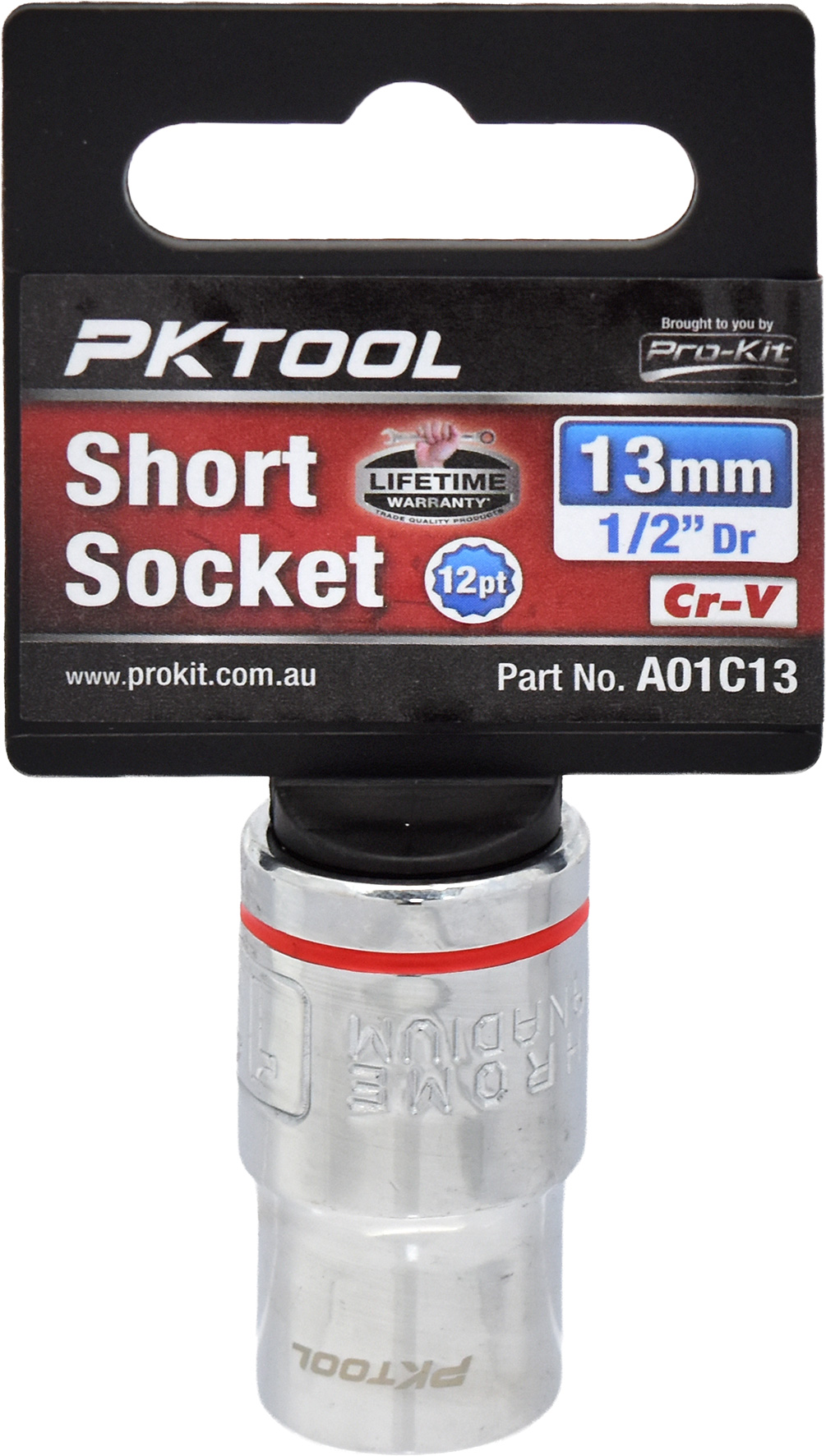 13mm 1/2″ Dr Short Socket 12pt